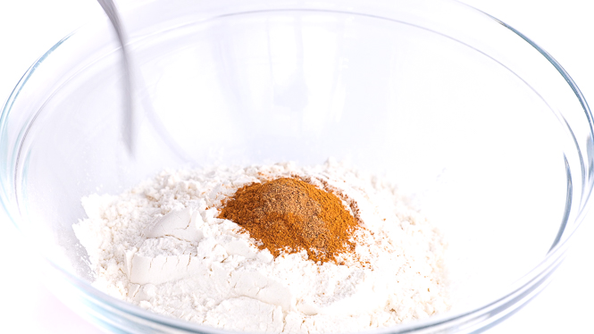 stirring dry ingredients