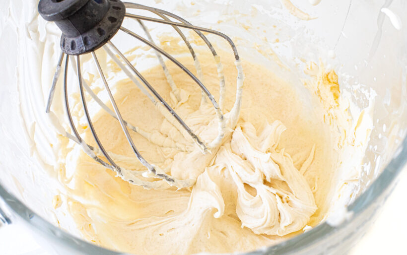 Remaining ingredients added to the mixing bowl.