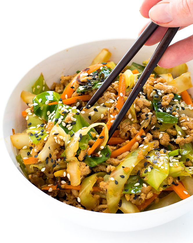 Egg Roll in a Bowl | chefsavvy.com