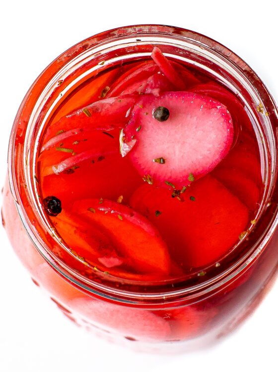 Quick Pickled Radishes