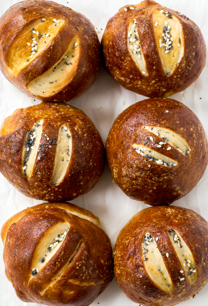 pretzel buns