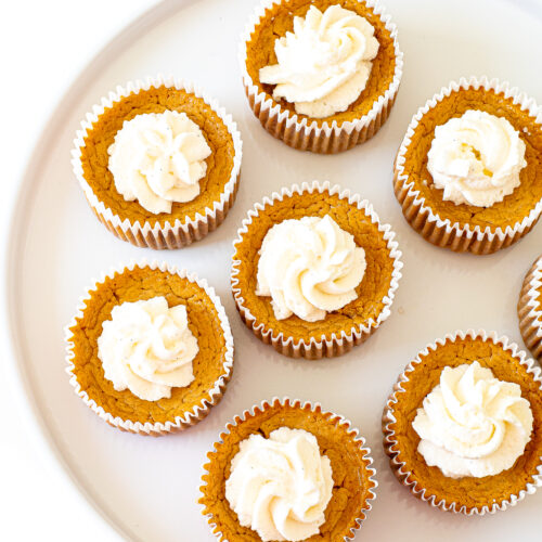 Mini Pumpkin Cottage Cheese Cheesecakes - Chef Savvy