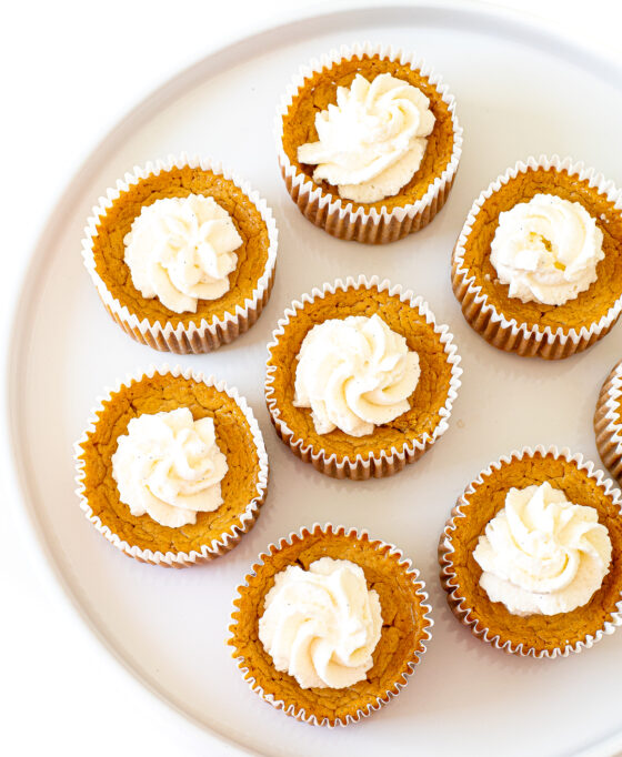 Mini Pumpkin Cottage Cheese Cheesecakes