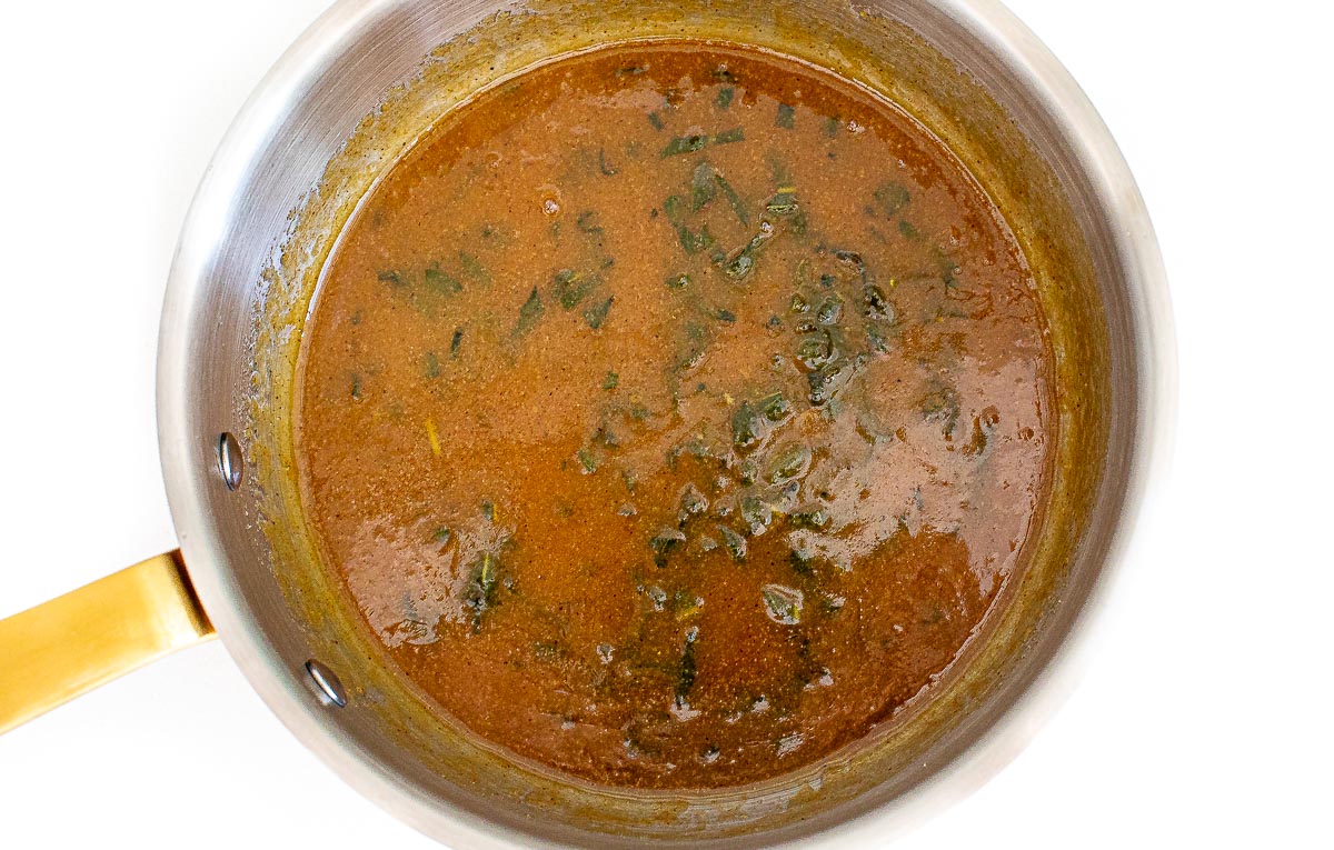 maple dijon sage butter sauce