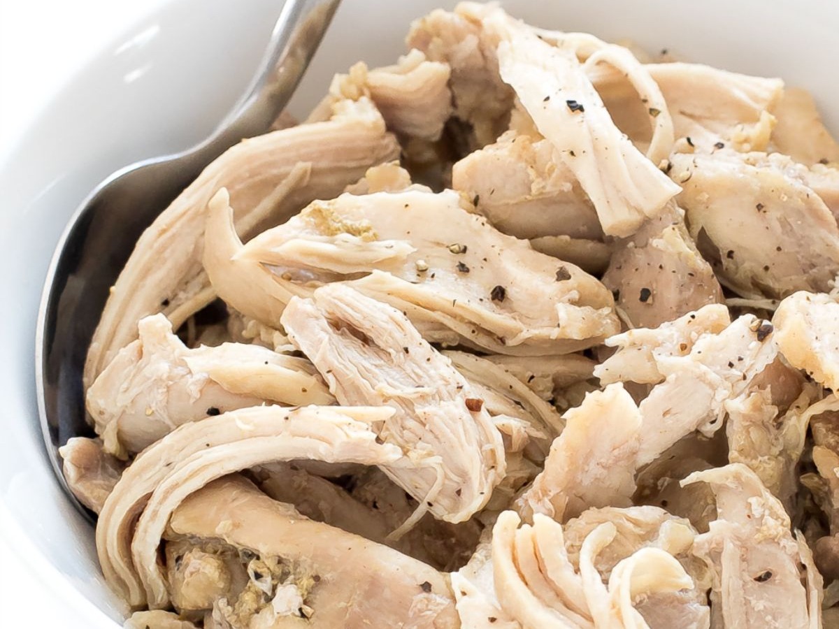 Instant Pot Shredded Chicken  Fresh or Frozen Breasts or Thighs