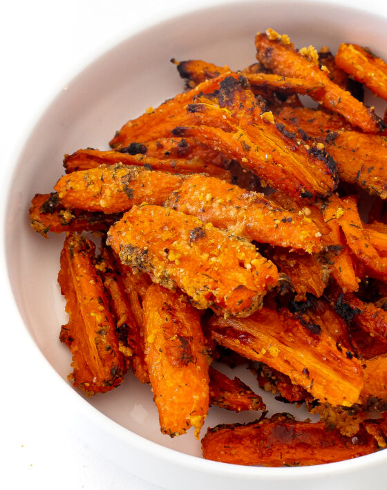 Crispy Ranch Smashed Carrots