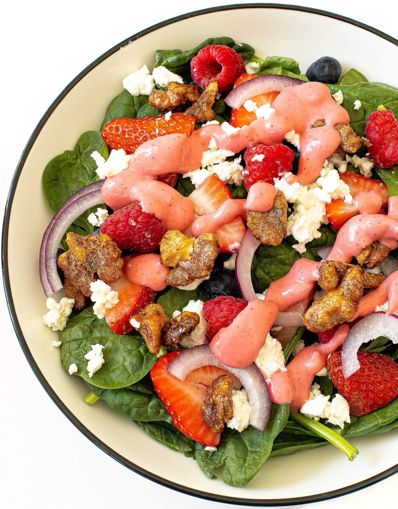 Berry Spinach Salad with Berry Balsamic Vinaigrette