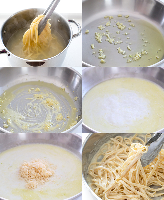 How to make fettuccine Alfredo | chefsavvy.com How to make fettuccine Alfredo | chefsavvy.com