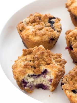 muffins on white plate