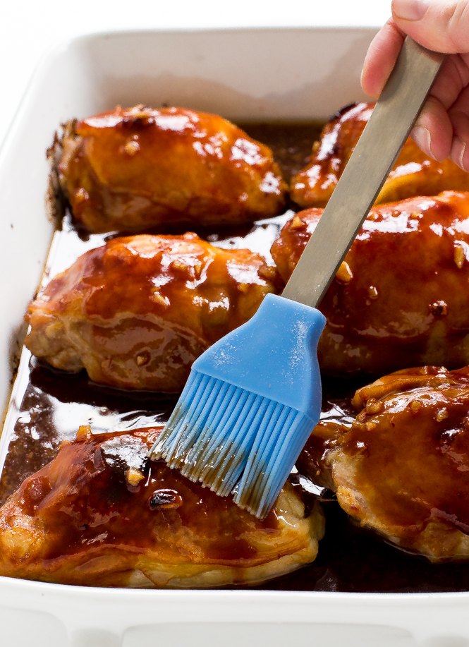 Honey garlic baked outlet chicken thighs