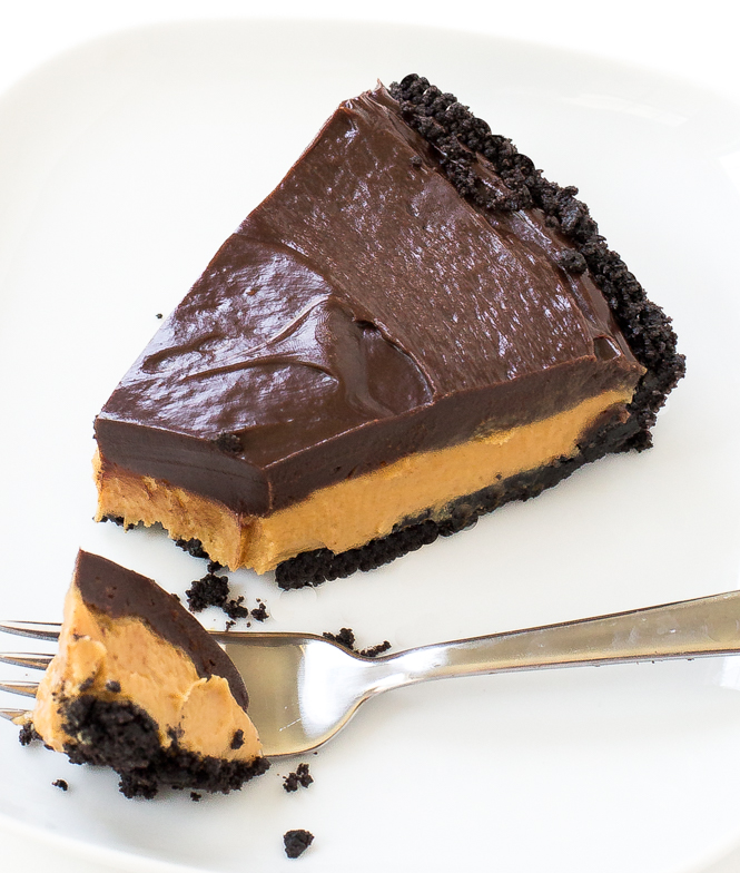 Chocolate Peanut Butter Pie (No Bake!) - Chef Savvy