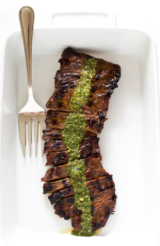 Easy Skirt Steak with Chimichurri Sauce - Chef Savvy