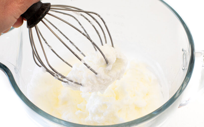 whipping egg whites in stand mixer with the whisk attachment