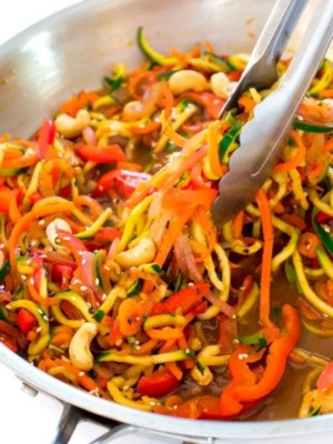 zucchini noodle stir fry